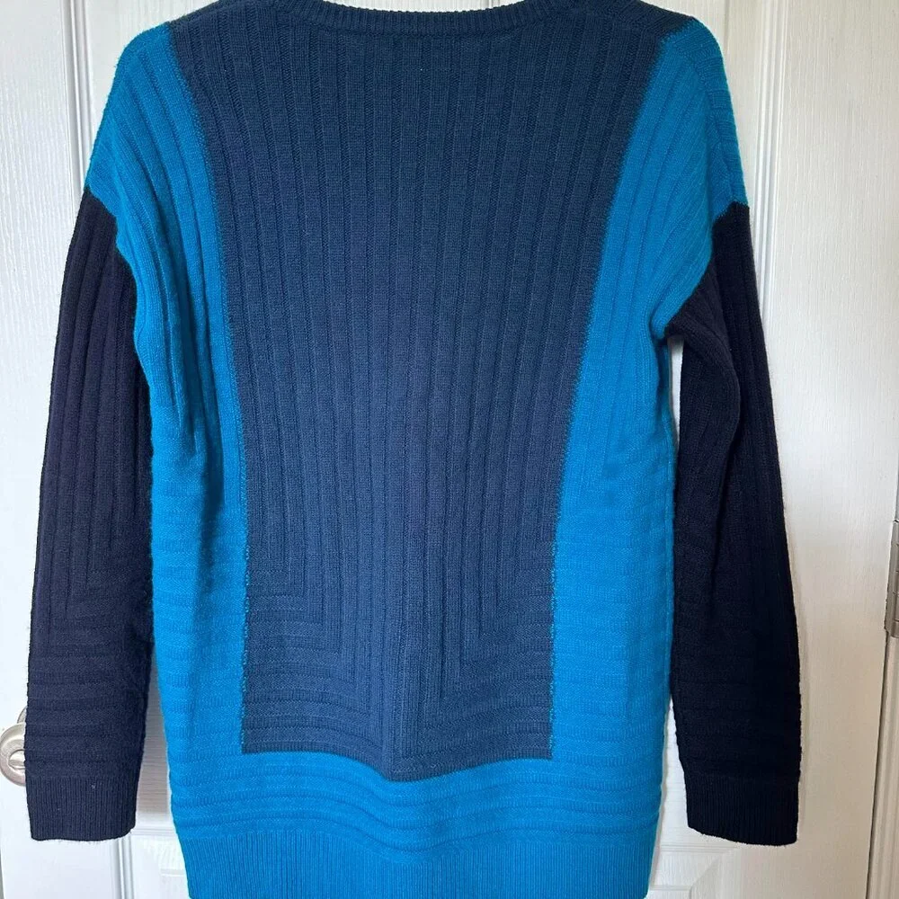 Vince Colorblock Intarsia Crewneck Sweater Wool Cashmere - XS